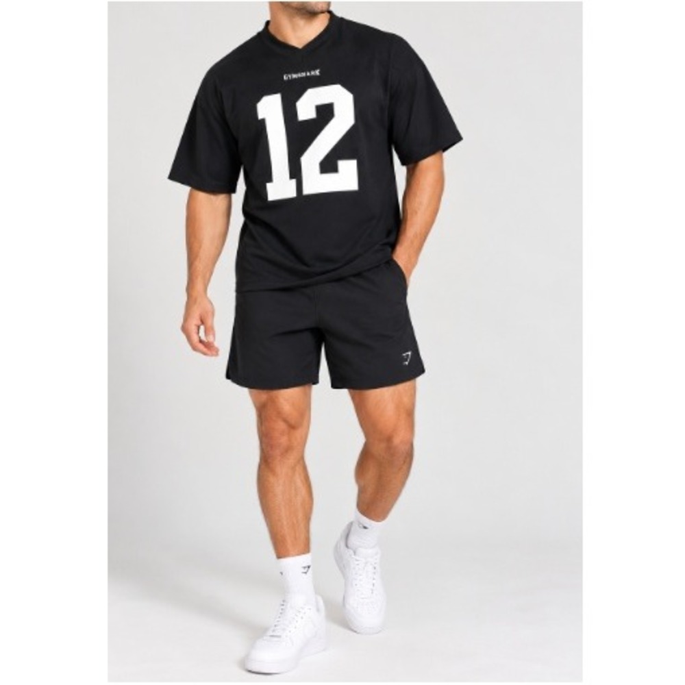 Gymshark Men's Black Classic American Football Jersey Size S NWT
